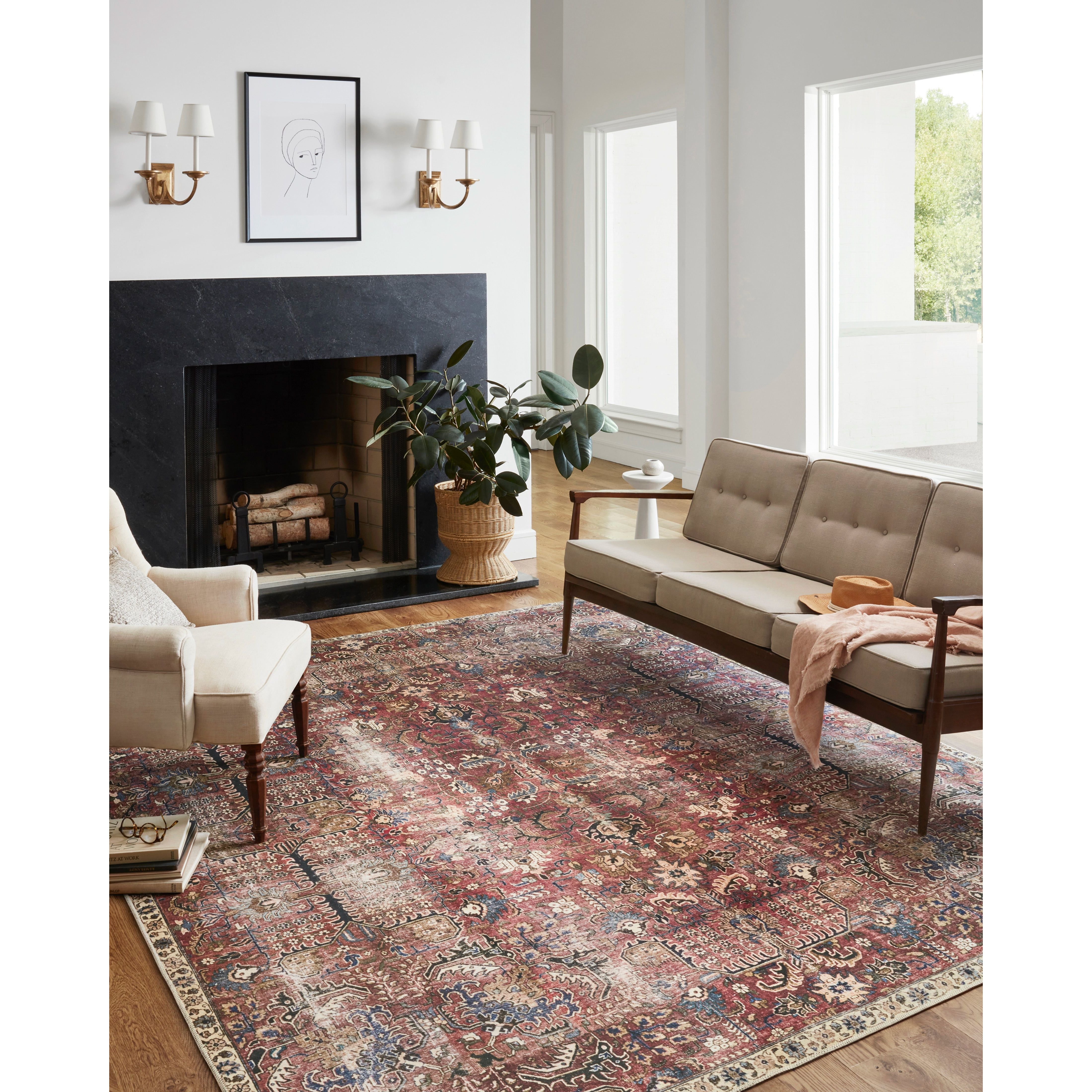 Featuring Jules Chris Loves Julia x Loloi Merlot / Multi Rug by Loloi at Amethyst Home. The Jules Chris Loves Julia x Loloi Merlot / Multi rug is durable, low pile, and soft underfoot for a cozy addition for your home. Inspired by classic vintage rugs, this is a product of collaboration between Chris Loves Julia x Loloi.
The rug features:- Beautiful vintage .  Amethyst Home provides interior design, new home construction design consulting, vintage area rugs, and lighting in the Houston metro area.
