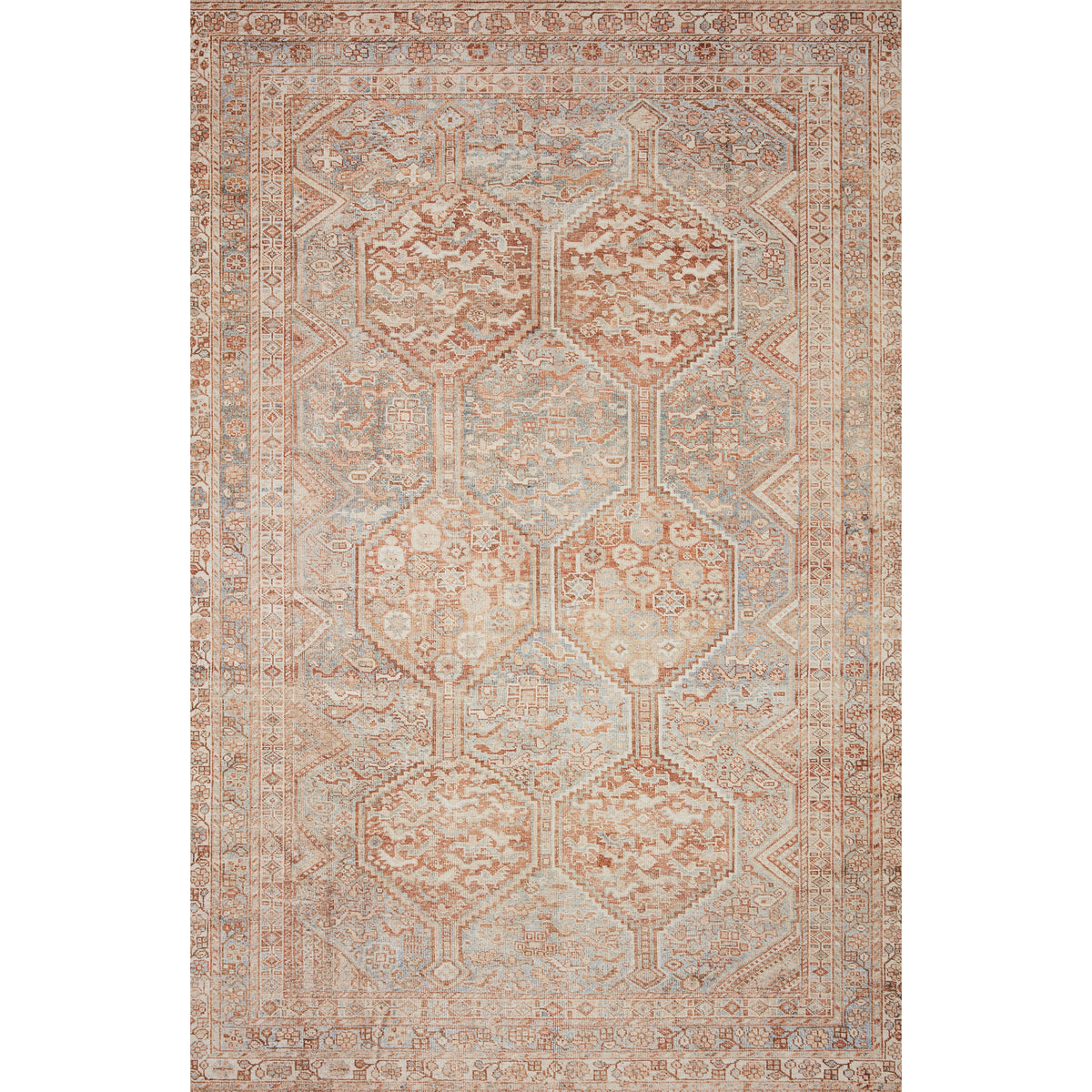 Jules Chris Loves Julia x Loloi Tangerine / Mist Rug
