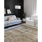 Perfect for families with kids and pets and very easy to clean and maintain. Comes in area, cute kitchen and hallway runner sizes. The rug is gorgeous with an intricate pattern and warms up the room with beautiful color tones. The Layla Olive/Charcoal LAY-03 rug from Loloi captures the spirit of an old-world rug. Amethyst Home provides interior design, new construction, custom furniture, and rugs for the Hudson Valley and New York metro area.