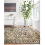 Perfect for families with kids and pets and very easy to clean and maintain. Comes in area, cute kitchen and hallway runner sizes. The rug is gorgeous with an intricate pattern and warms up the room with beautiful color tones. The Layla Olive/Charcoal LAY-03 rug from Loloi captures the spirit of an old-world rug. Amethyst Home provides interior design, new construction, custom furniture, and rugs for the Tampa, Winter Garden, Winter Park, and Orlando metro area.