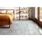 The Legacy Blue / Multi LZ-10 Rug from Loloi is hand-knotted, refined, yet versatile for hallways, living rooms, bedrooms, and extra large spaces. The Legacy rug is deliberately distressed and sheared down to an extra low pile of 100% wool, creating a patina usually only imparted through decades of wear. Amethyst Home provides interior design, new construction, custom furniture, and rugs for the Dallas, Houston, and Austin, Texas metro area.