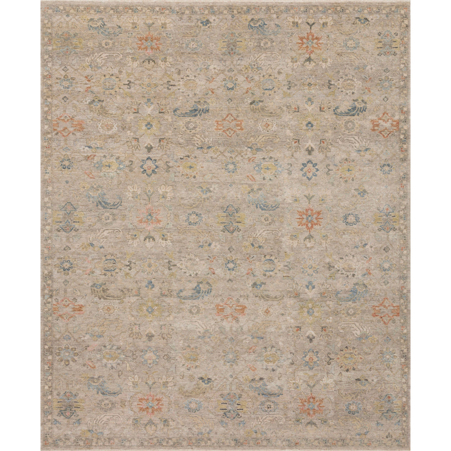 Tapis avoine/multi noué à la main Legacy