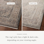 Featuring Lyra Denim / Pebble Rug by Loloi at Amethyst Home. With dreamy and dynamic watercolor palettes, the Lyra Denim / Pebble rug breathes new life into traditional design. This power-loomed 100% polyester area rug has a surprisingly soft feel that almost defies how durable, stain-resistant, and easy to clean it is. The collection’s range of colorways is i. Amethyst Home provides interior design, new home construction design consulting, vintage area rugs, and lighting in the Austin metro area.