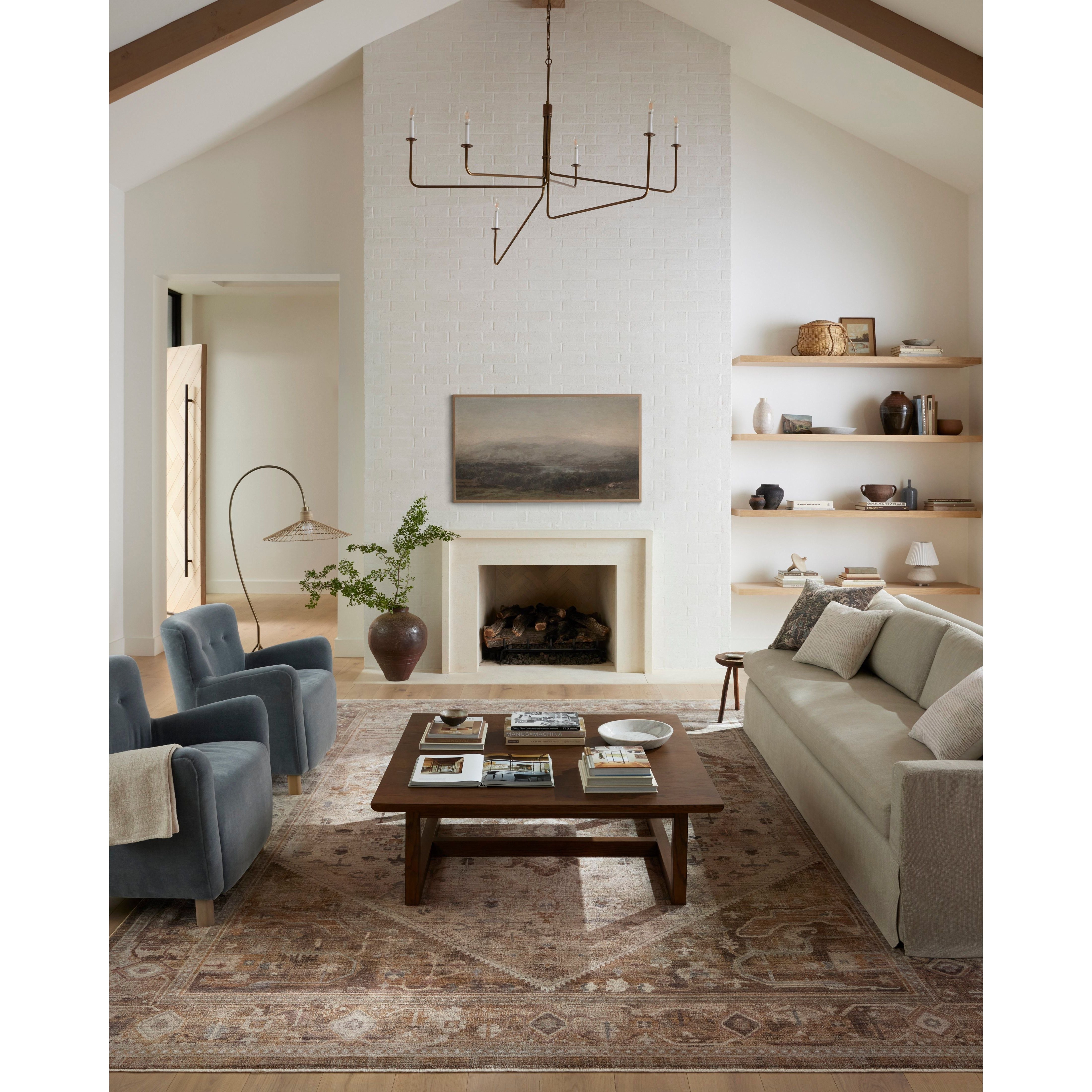Featuring Lyra Natural / Mocha Rug by Loloi at Amethyst Home. With dreamy and dynamic watercolor palettes, the Lyra Natural / Mocha rug breathes new life into traditional design. This power-loomed 100% polyester area rug has a surprisingly soft feel that almost defies how durable, stain-resistant, and easy to clean it is. The collection’s range of colorway. Amethyst Home provides interior design, new home construction design consulting, vintage area rugs, and lighting in the Alpharetta metro area.