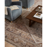 Featuring Lyra Natural / Mocha Rug by Loloi at Amethyst Home. With dreamy and dynamic watercolor palettes, the Lyra Natural / Mocha rug breathes new life into traditional design. This power-loomed 100% polyester area rug has a surprisingly soft feel that almost defies how durable, stain-resistant, and easy to clean it is. The collection’s range of colorways. Amethyst Home provides interior design, new home construction design consulting, vintage area rugs, and lighting in the Charlotte metro area.