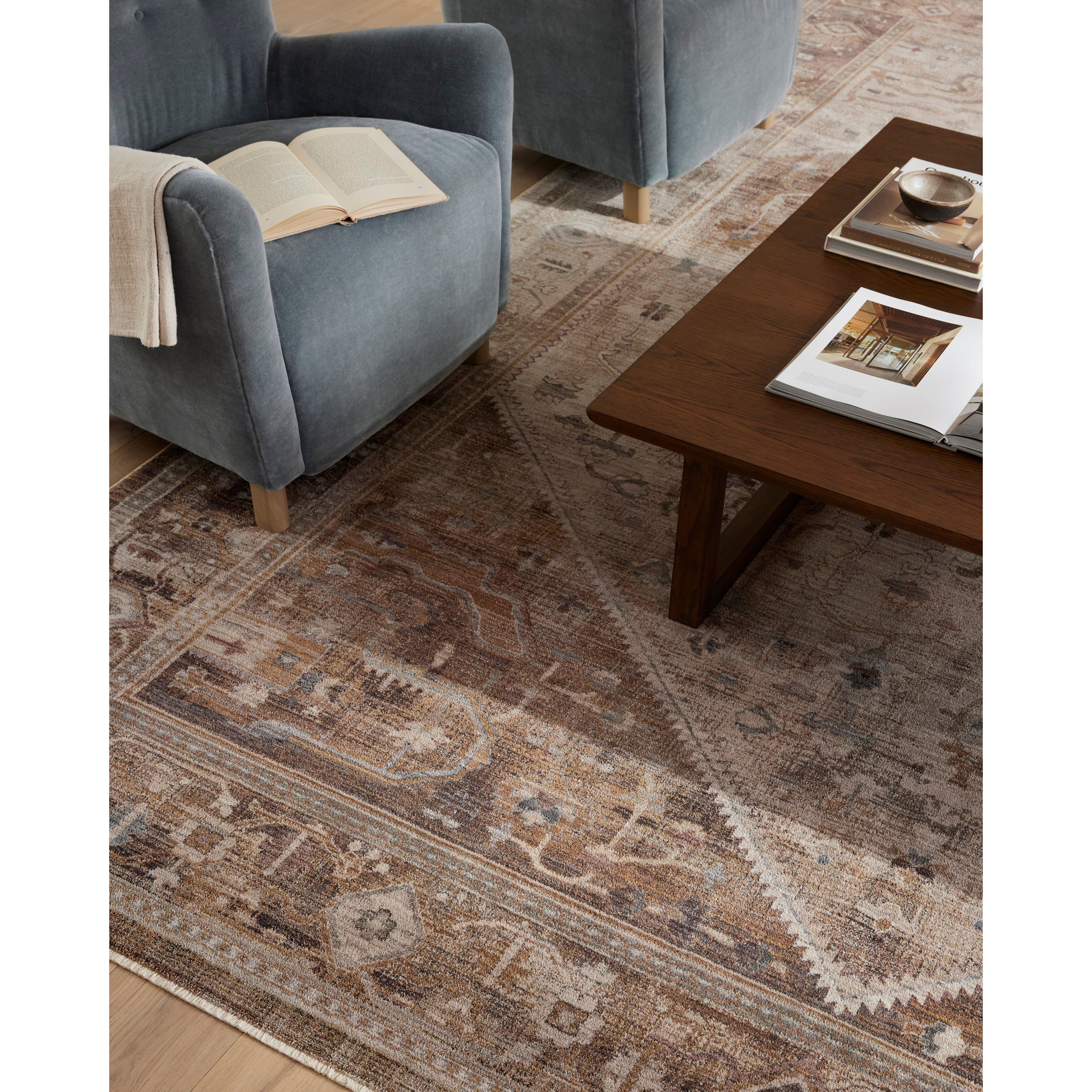 Featuring Lyra Natural / Mocha Rug by Loloi at Amethyst Home. With dreamy and dynamic watercolor palettes, the Lyra Natural / Mocha rug breathes new life into traditional design. This power-loomed 100% polyester area rug has a surprisingly soft feel that almost defies how durable, stain-resistant, and easy to clean it is. The collection’s range of colorways. Amethyst Home provides interior design, new home construction design consulting, vintage area rugs, and lighting in the Charlotte metro area.