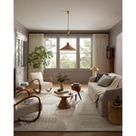 Each area rug in the Manfred Ivory / Pebble Rug collection is meticulously hand-knotted with a technique that creates a high-low texture, adding visual depth and movement. The rug’s patchwork design is casually sophisticated, fitting into living rooms, bedrooms, and dens—anywhere a touch of texture is needed. Amethyst Home provides interior design, new home construction design consulting, vintage area rugs, and lighting in the Scottsdale metro area.