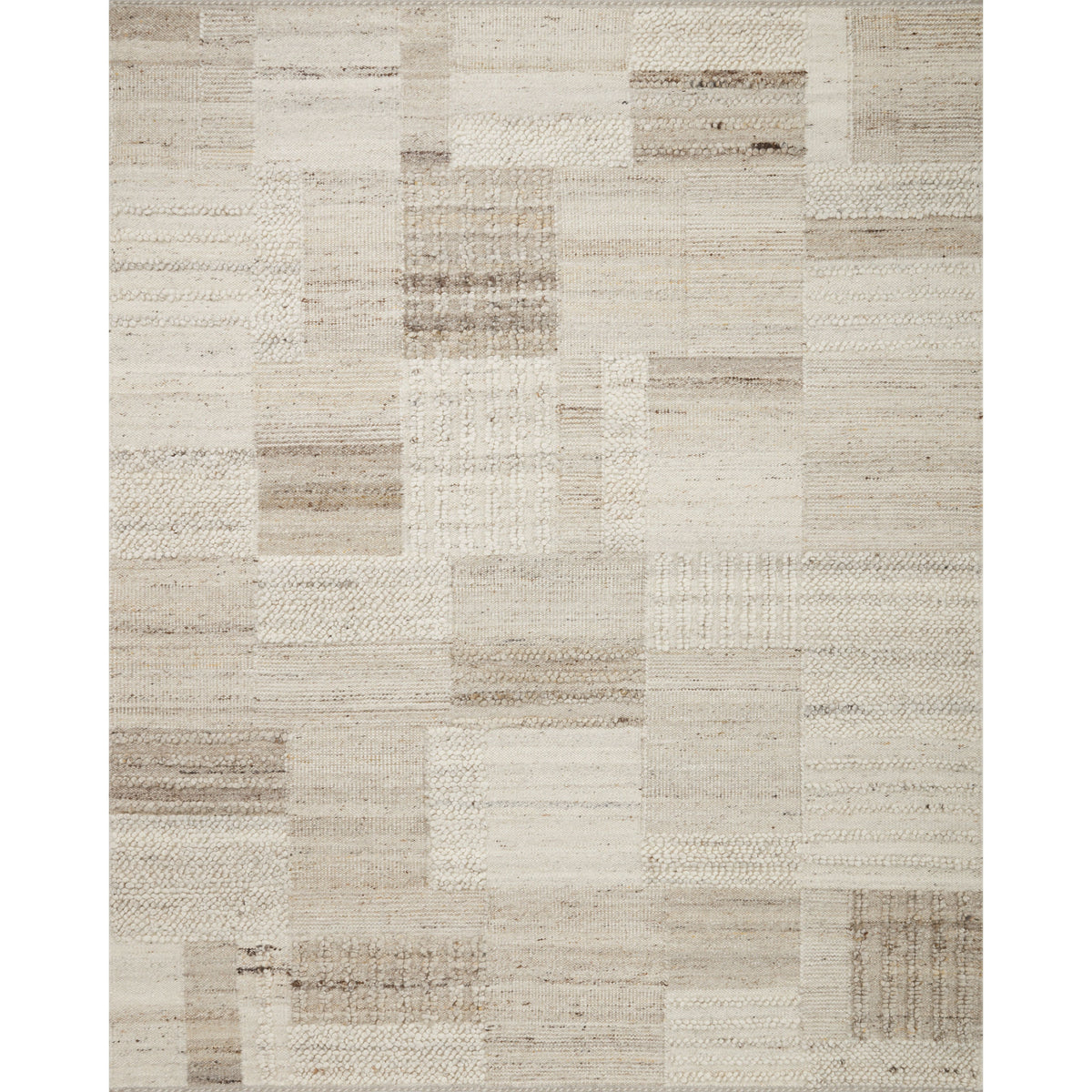 Tapis noué à la main Manfred naturel/pierre