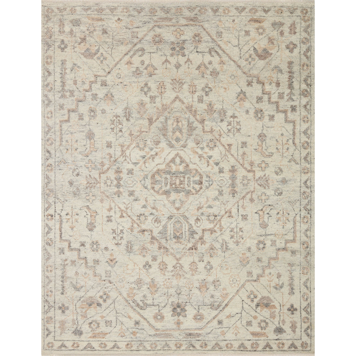 Marco Ivory / Taupe Hand-Knotted Rug