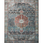 Featuring Margot Ocean / Brick Rug by Loloi at Amethyst Home. Easy on the eyes, comfortable on the feet. Our first collection with CloudPile™, the Margot Collection marries the luxurious feel of a plush pile with the affordability of a printed rug. Margot features timeless and classic designs, in an incredibly plush, cloud-like texture that you can't wait to sink your feet into.Power Loom. Amethyst Home provides interior design, new construction, custom furniture, and rugs for Calabasas metro area