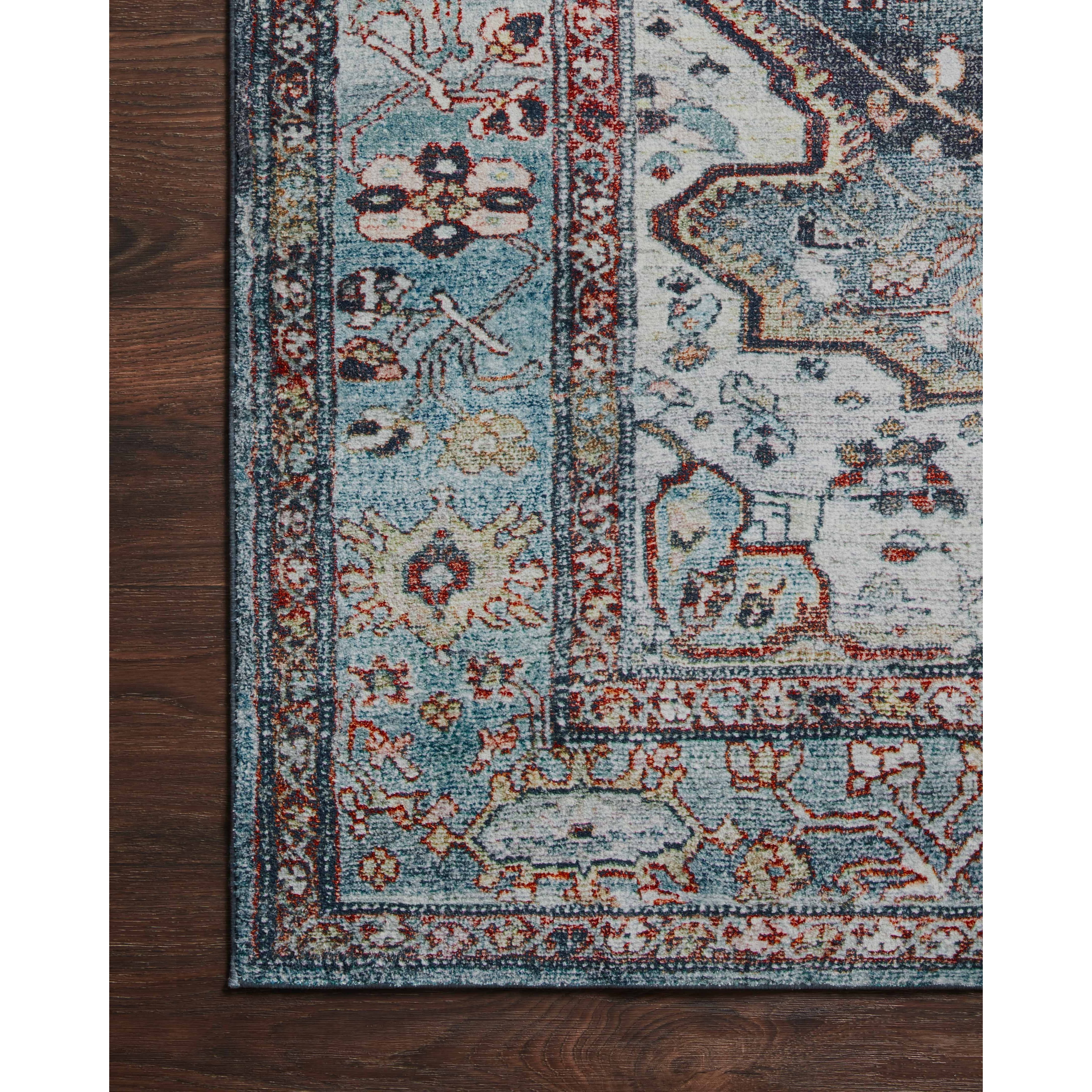 Featuring Margot Ocean / Brick Rug by Loloi at Amethyst Home. Easy on the eyes, comfortable on the feet. Our first collection with CloudPile™, the Margot Collection marries the luxurious feel of a plush pile with the affordability of a printed rug. Margot features timeless and classic designs, in an incredibly plush, cloud-like texture that you can't wait to sink your feet into.Power . Amethyst Home provides interior design, new construction, custom furniture, and rugs for Winter Garden metro area