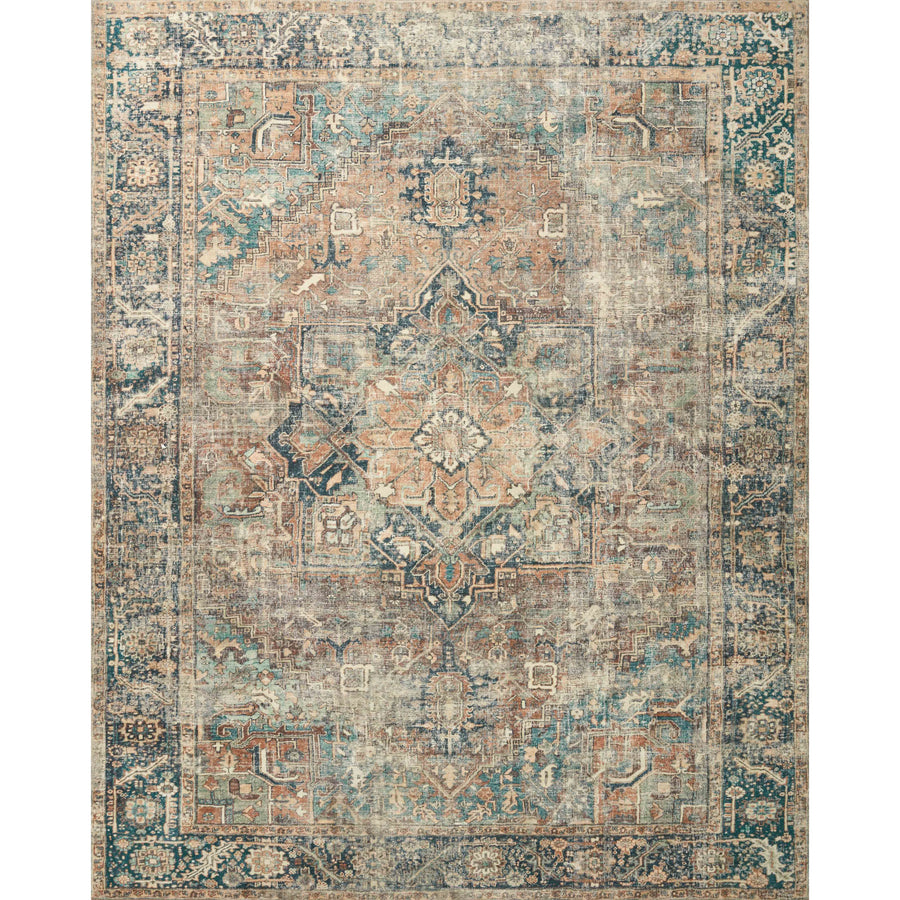 Tapis Margot Terre Cuite / Lagon