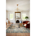 Featuring Margot Terracotta / Lagoon Rug by Loloi at Amethyst Home. Easy on the eyes, comfortable on the feet. Our first collection with CloudPile™, the Margot Collection marries the luxurious feel of a plush pile with the affordability of a printed rug. Margot features timeless and classic designs, in an incredibly plush, cloud-like texture that you can't wait to sink your feet into.Pow. Amethyst Home provides interior design, new construction, custom furniture, and rugs for Des Moines metro area