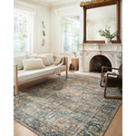 Featuring Margot Terracotta / Lagoon Rug by Loloi at Amethyst Home. Easy on the eyes, comfortable on the feet. Our first collection with CloudPile™, the Margot Collection marries the luxurious feel of a plush pile with the affordability of a printed rug. Margot features timeless and classic designs, in an incredibly plush, cloud-like texture that you can't wait to sink your feet into.Powe. Amethyst Home provides interior design, new construction, custom furniture, and rugs for Nashville metro area