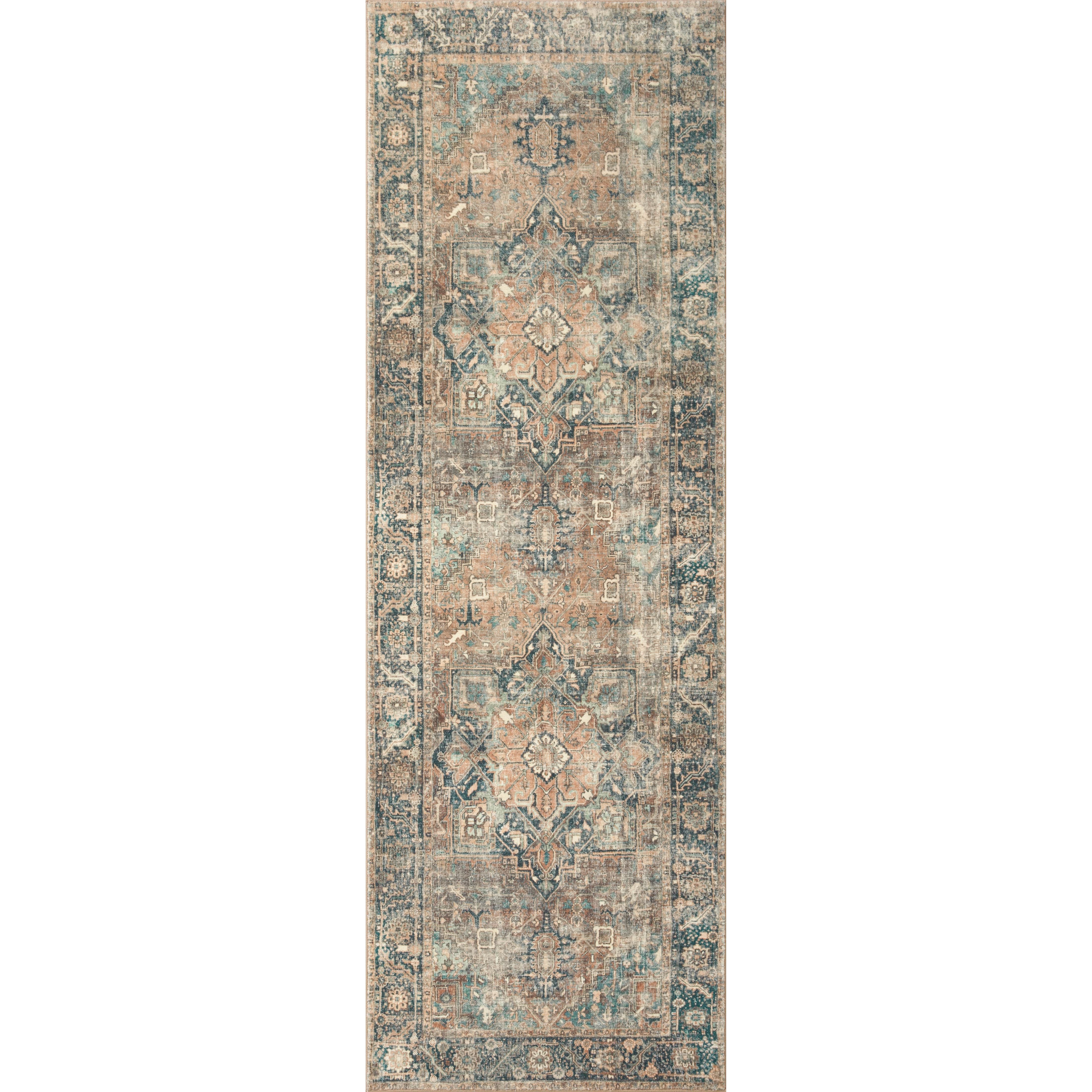 Featuring Margot Terracotta / Lagoon Rug by Loloi at Amethyst Home. Easy on the eyes, comfortable on the feet. Our first collection with CloudPile™, the Margot Collection marries the luxurious feel of a plush pile with the affordability of a printed rug. Margot features timeless and classic designs, in an incredibly plush, cloud-like texture that you can't wait to sink your feet into.Powe. Amethyst Home provides interior design, new construction, custom furniture, and rugs for San Diego metro area