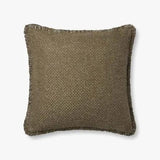 This neutral throw pillow in an earthy olive shade is framed with short, soft fringe for a hint of texture and movement. The pillow is made of cotton, polyester, and rayon and measures 22” x 22”, a standard size to style in living rooms and bedrooms.Closure:HiddenFla Amethyst Home provides interior design, new home construction design consulting, vintage area rugs, and lighting in the Park City metro area.