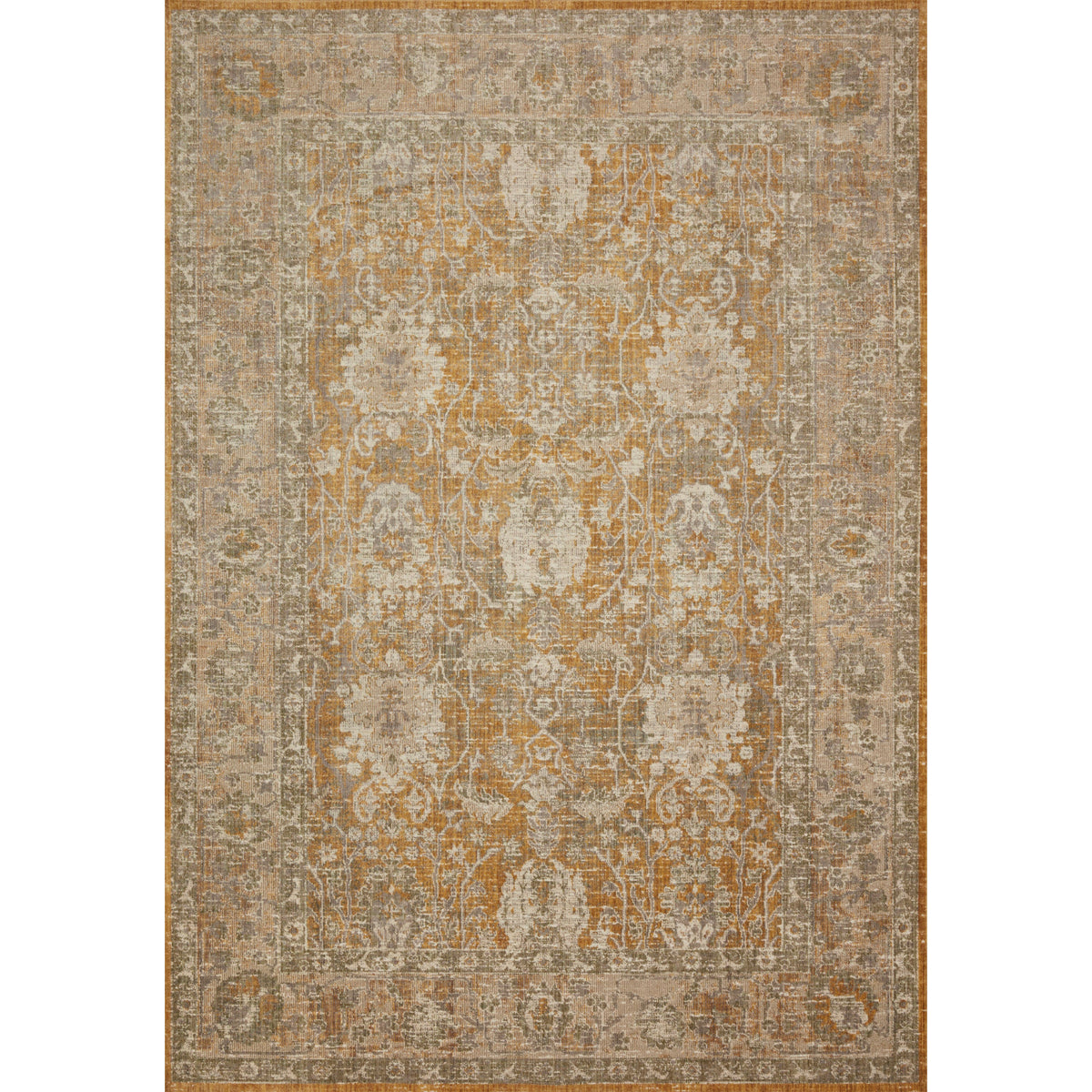 Rosemarie Chris Loves Julia x Loloi Gold / Sand ROE-01 Rug