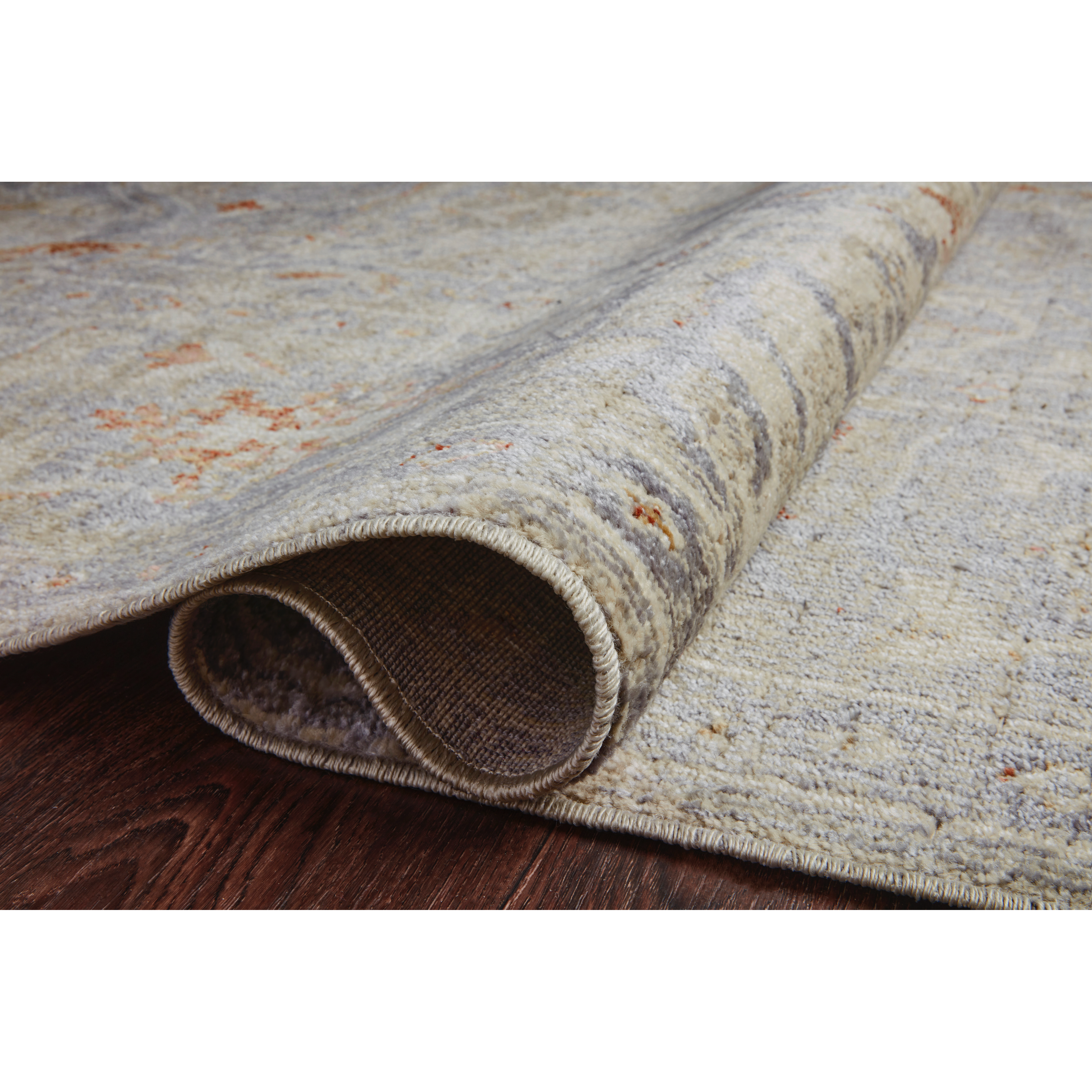 Featuring Rosemarie Chris Loves Julia x Loloi Oatmeal / Lavender ROE-05 Rug by Loloi at Amethyst Home. The Rosemarie Chris Loves Julia x Loloi Oatmeal / Lavender rug is highly durable, bold, never sheds, and soft underfoot for a cozy addition for your home. Inspired by classic vintage and antique rugs, this is a vibrant, yet classic product of collabor.  Amethyst Home provides interior design, new home construction design consulting, vintage area rugs, and lighting in the Winter Garden metro area.