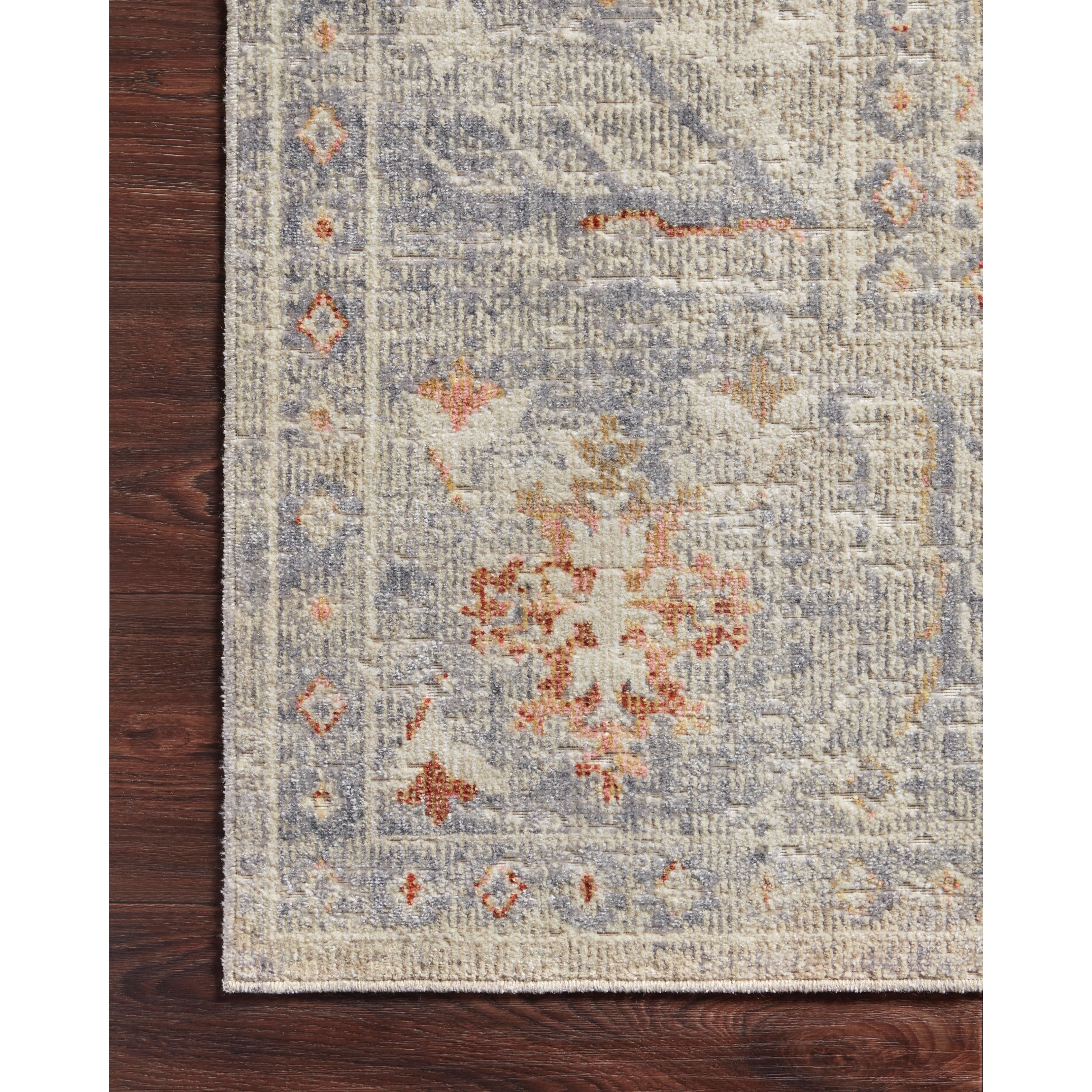 Featuring Rosemarie Chris Loves Julia x Loloi Oatmeal / Lavender ROE-05 Rug by Loloi at Amethyst Home. The Rosemarie Chris Loves Julia x Loloi Oatmeal / Lavender rug is highly durable, bold, never sheds, and soft underfoot for a cozy addition for your home. Inspired by classic vintage and antique rugs, this is a vibrant, yet classic product of collaborat.  Amethyst Home provides interior design, new home construction design consulting, vintage area rugs, and lighting in the Los Angeles metro area.