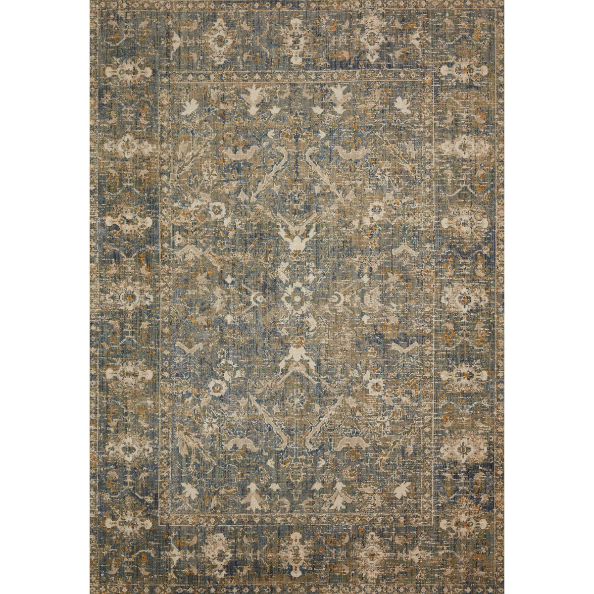 Tapis Rosemarie Chris Loves Julia x Loloi Sable / Lagon ROE-03