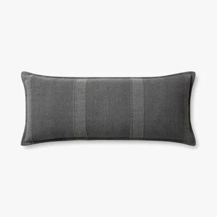Slate Tonal Stripe Pillow