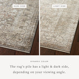 The Sonnet Collection is a versatile area rug with traditional motifs that appear to float and fade from the surface, the result of a new power-loomed construction that combines yarns of different textures. The rug is made of space-dyed polypropylene and polyester for a gradient range of colors that shift with the light. Amethyst Home provides interior design, new home construction design consulting, vintage area rugs, and lighting in the Des Moines metro area.