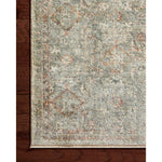 The Sonnet Collection is a versatile area rug with traditional motifs that appear to float and fade from the surface, the result of a new power-loomed construction that combines yarns of different textures. The rug is made of space-dyed polypropylene and polyester for a gradient range of colors that shift with the light. Amethyst Home provides interior design, new home construction design consulting, vintage area rugs, and lighting in the Alpharetta metro area.