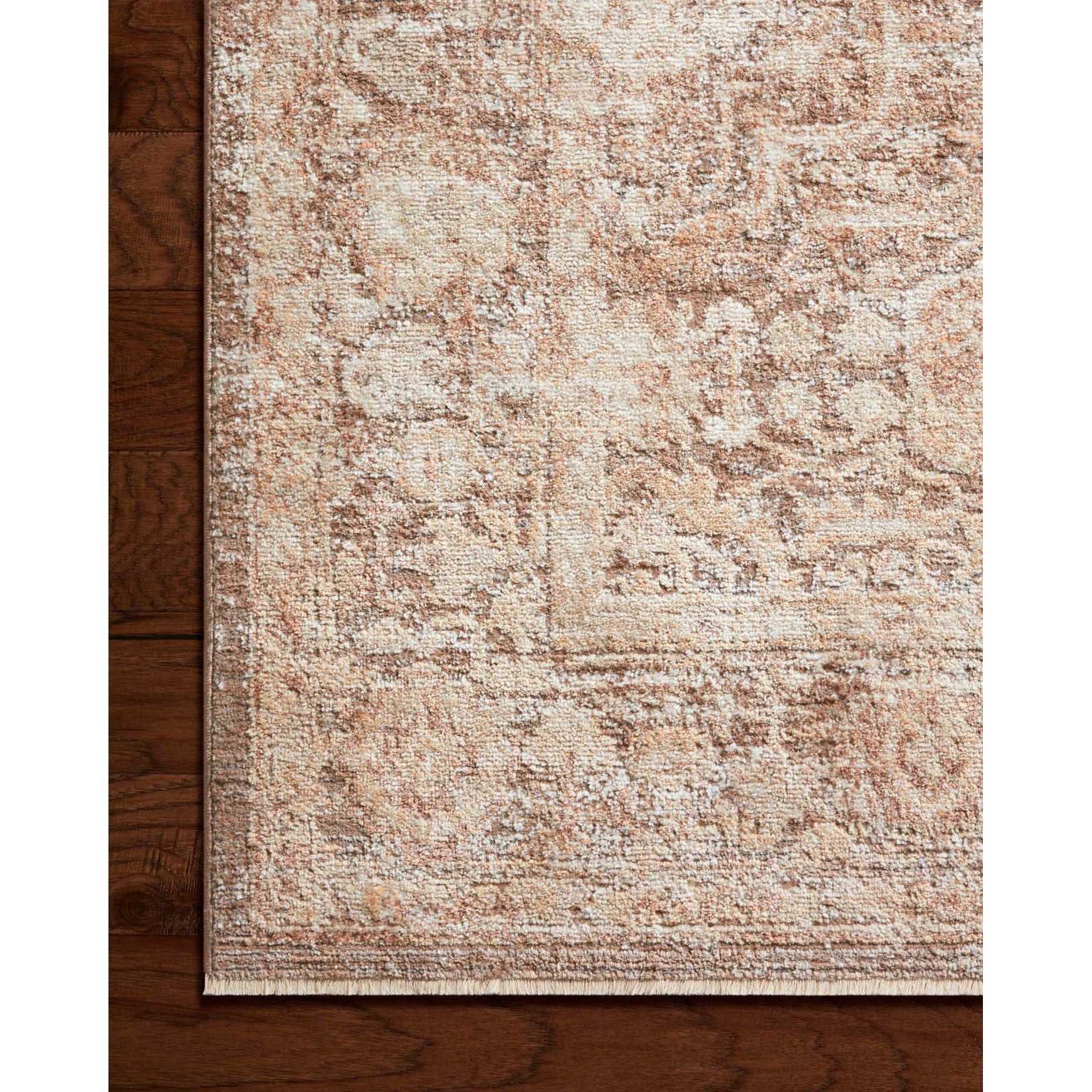 Featuring Sonnet Mocha / Tan Rug by Loloi at Amethyst Home. The Sonnet Collection is a versatile area rug with traditional motifs that appear to float and fade from the surface, the result of a new power-loomed construction that combines yarns of different textures. The rug is made of space-dyed polypropylene and polyester for a gradient range of colors that. Amethyst Home provides interior design, new home construction design consulting, vintage area rugs, and lighting in the Monterey metro area.