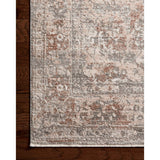 Featuring Sonnet Silver / Natural Rug by Loloi at Amethyst Home. The Sonnet Collection is a versatile area rug with traditional motifs that appear to float and fade from the surface, the result of a new power-loomed construction that combines yarns of different textures. The rug is made of space-dyed polypropylene and polyester for a gradient range of colo. Amethyst Home provides interior design, new home construction design consulting, vintage area rugs, and lighting in the Des Moines metro area.