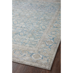 Featuring Wynter Ocean / Silver Rug by Loloi at Amethyst Home. Old soul, new spirit. Power-loomed of 100% polyester, the Wynter Ocean / Silver area rug showcases a one-of-a-kind vintage or antique area rug look at an affordable price.
The rug is ideal for high traffic areas due to the rug's durability making it perfect for:

living rooms
dining rooms
kitchens
hallways. Amethyst Home provides interior design, new construction, custom furniture, and rugs for the Newport Beach, California metro area.