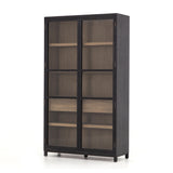 Featuring Millie Cabinet by Four Hands at Amethyst Home. The Millie Drifted Black/Oak Cabinet has shelves and interior drawers, making this a functional and beautiful piece to showcase your favorite China set or stow away your polished silverware. 
Overall Dimensions: 47.50"W x 18"L x 83"H
Colors: Drifted Oak Solid, Drifted Black, Drifted Matte Black Venee.  Amethyst Home provides interior design, new home construction design consulting, vintage area rugs, and lighting in the Park City metro area.