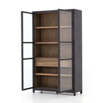 Featuring Millie Cabinet by Four Hands at Amethyst Home. The Millie Drifted Black/Oak Cabinet has shelves and interior drawers, making this a functional and beautiful piece to showcase your favorite China set or stow away your polished silverware. 
Overall Dimensions: 47.50"W x 18"L x 83"H
Colors: Drifted Oak Solid, Drifted Black, Drifted Matte Black Veneer.  Amethyst Home provides interior design, new home construction design consulting, vintage area rugs, and lighting in the Portland metro area.