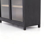 Featuring Millie Cabinet by Four Hands at Amethyst Home. The Millie Drifted Black/Oak Cabinet has shelves and interior drawers, making this a functional and beautiful piece to showcase your favorite China set or stow away your polished silverware. 
Overall Dimensions: 47.50"W x 18"L x 83"H
Colors: Drifted Oak Solid, Drifted Black, Drifted Matte Black Veneer, .  Amethyst Home provides interior design, new home construction design consulting, vintage area rugs, and lighting in the Dallas metro area.