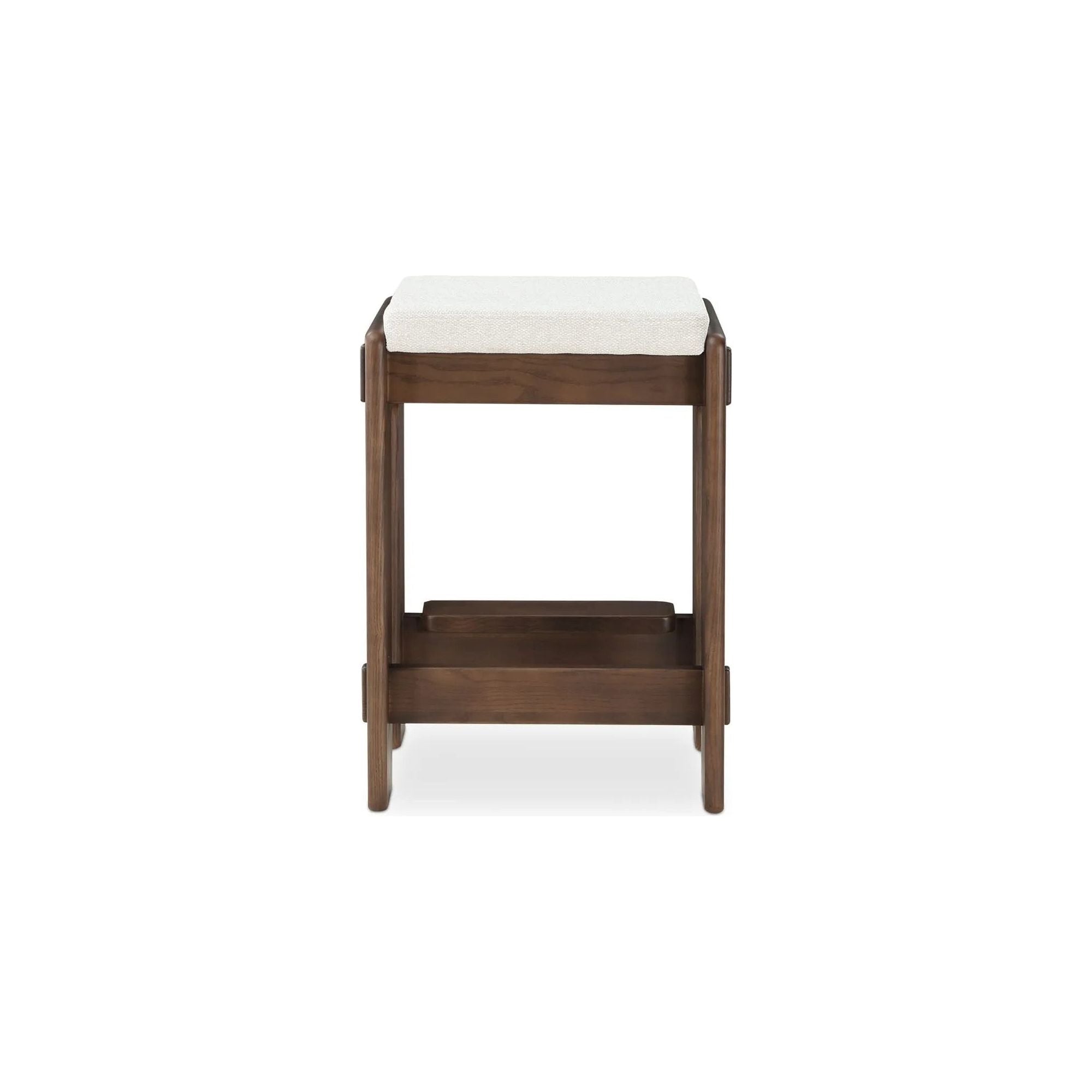 Crafted with a deep connection to Okinawa, Japan, the birthplace of these designs, the Ashby counter stool is inspired by cherished memories of the past with craftsman style joinery detailing Amethyst Home provides interior design, new home construction design consulting, vintage area rugs, and lighting in the Boston metro area.