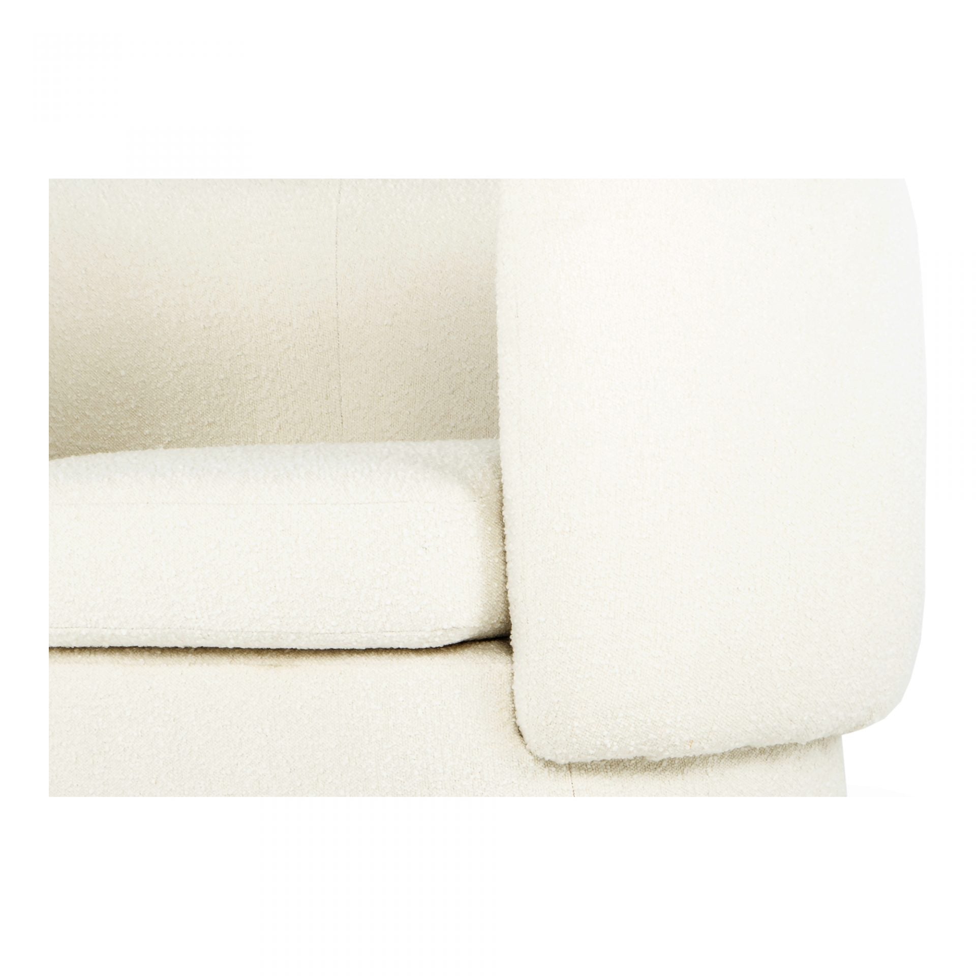 We love the textured look of this Koba Maya White Chair. A gorgeous, comfy chair to add to your living room, den, or office area.   Overall Size: 39.5"W x 32.5"D x 29"H Seat Height: 18" Back Height: 12"