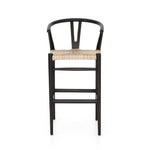 Featuring Muestra Counter + Bar Stool - Black Teak by Four Hands at Amethyst Home. Modern curves redefine the classic wishbone-style of this Muestra Black Teak Counter + Bar Stool. Vintage white all-weather wicker is woven for a dose of fresh texture within weathered grey teak framing. Cover or store indoors during inclement weather and when not in use.
Cou. Amethyst Home provides interior design, new home construction design consulting, vintage area rugs, and lighting in the Park City metro area.