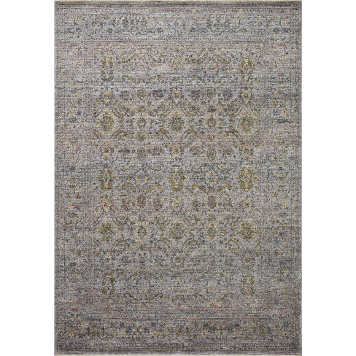 Tapis Jean Stoffer x Loloi Bradbury Gris / Multi