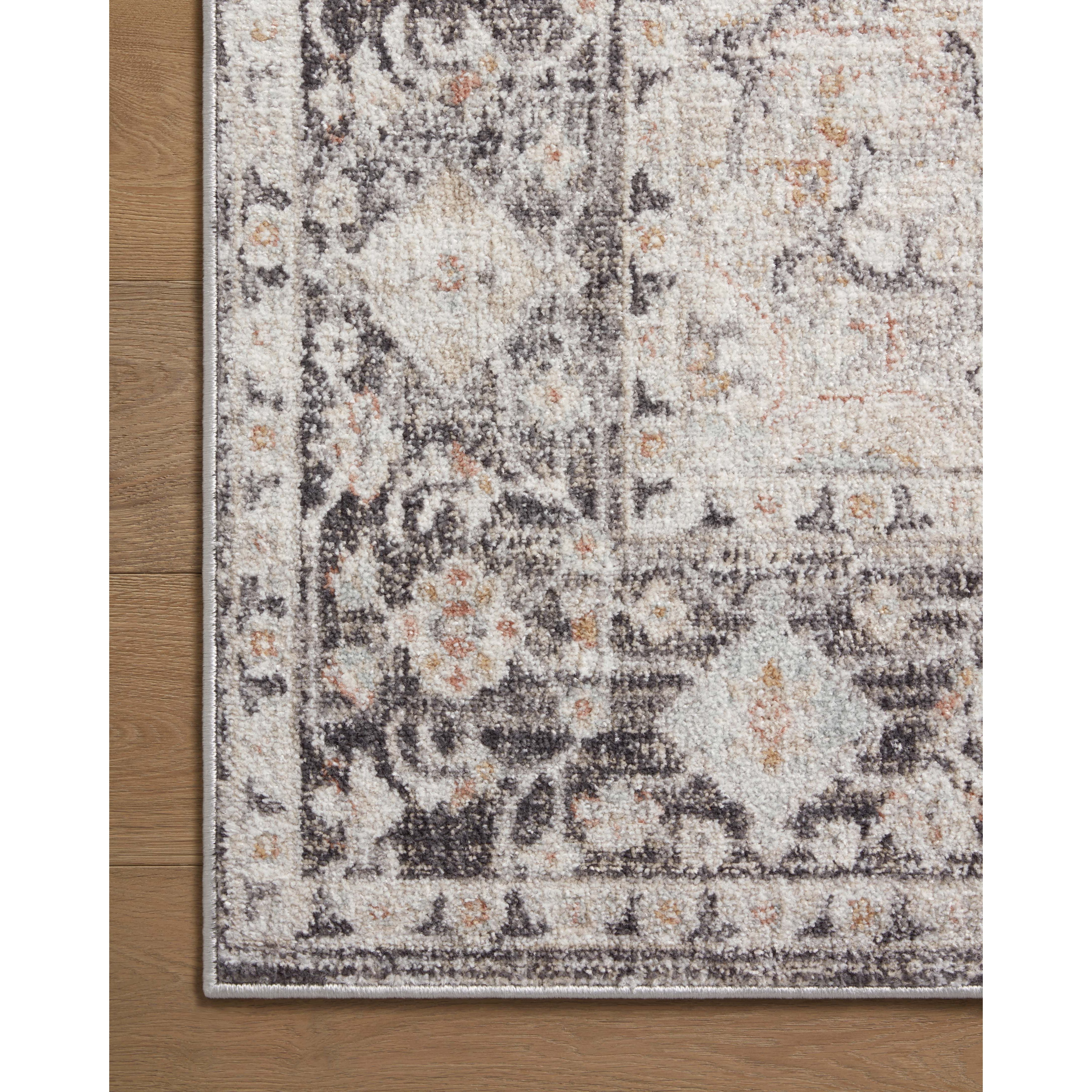 Featuring Monroe Charcoal / Multi Rug by Loloi at Amethyst Home. Inspired by antique Turkish Oushak carpets with large-scale motifs, the Monroe Charcoal / Multi Rug modernizes the traditional design in neutral palettes, many of which have black details that anchor the rug in the room. Monroe is power-loomed of 100% polypropylene for easy care and reliable durability. Made in Turke. Amethyst Home provides interior design, new construction, custom furniture, and area rugs in the Monterey metro area.