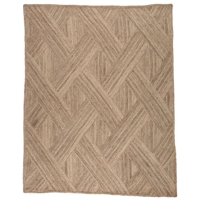The Naturals Tobago Vero rug from Jaipur Living delivers rich texture and organic allure to contemporary homes. The Vero area rug showcases a distinctive diagonal weave design, hand woven of jute. The warm colors of honey and tan of this stunning natural jute rug lends a grounding, boho vibe to any space as either a runner or area rug.