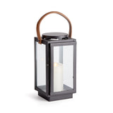 Featuring a real leather handle with tailored stitching, this well-scaled lantern is a mix of traditional and modern aesthetics. A beautiful accent for entryway, living room or study. Amethyst Home provides interior design, new construction, custom furniture, and area rugs in the Winter Garden metro area.