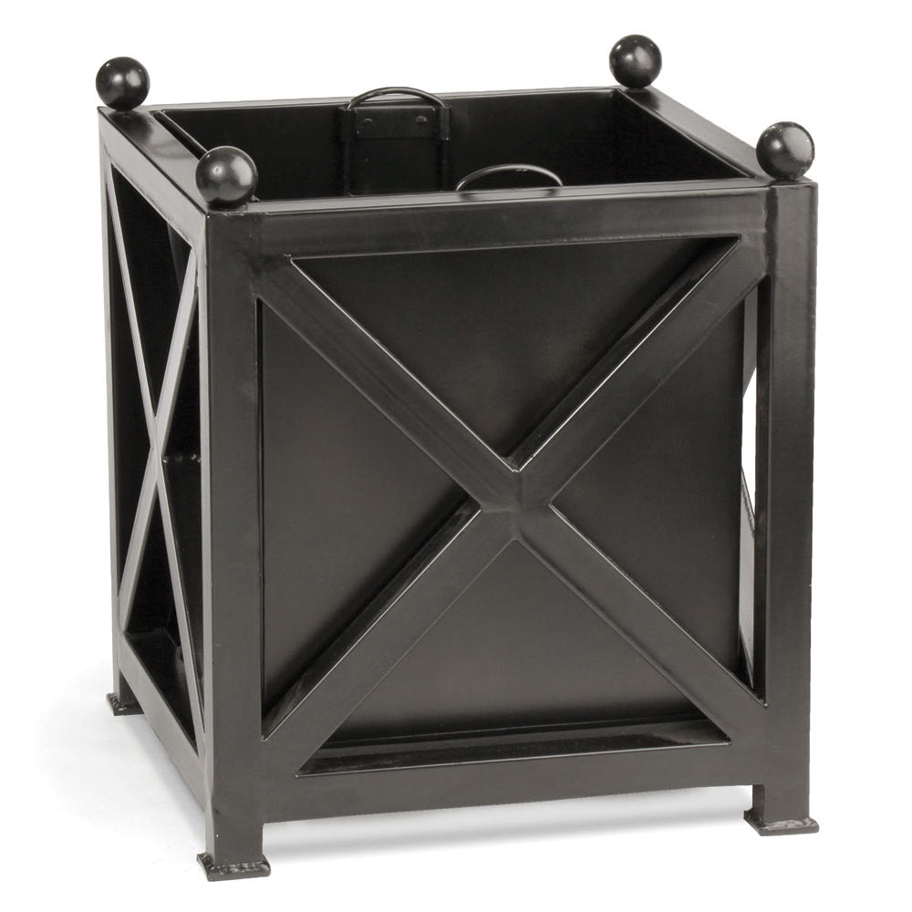 Powder-coated for weather resistance and with removable metal liner. All in a sleek, classic style. The Paris Planter is top of the line. Amethyst Home provides interior design, new construction, custom furniture, and area rugs in the Winter Garden metro area.