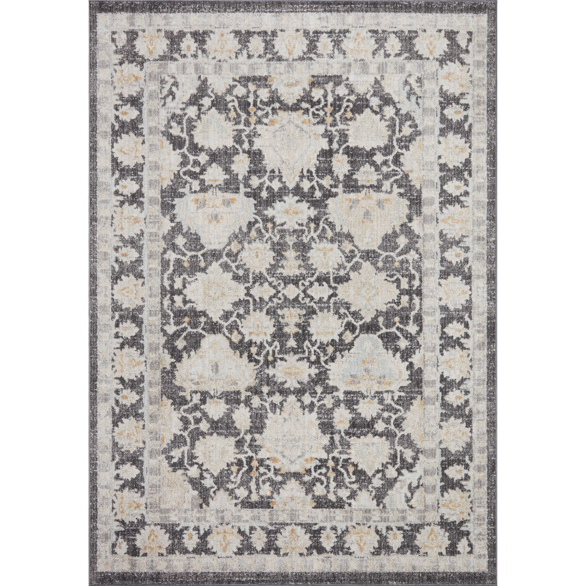 Tapis Monroe Charbon / Naturel