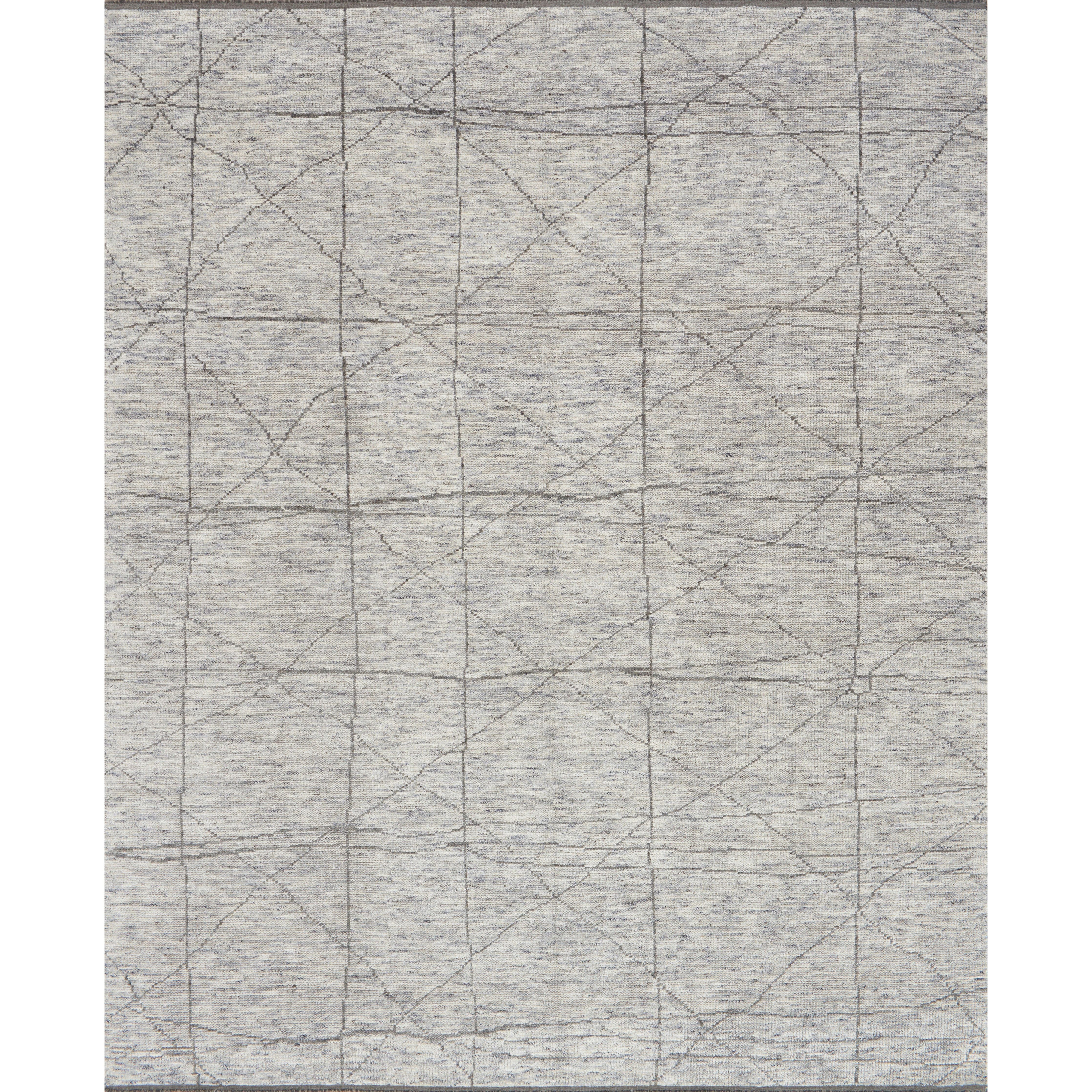 Odyssey Slate/Grey Rug - Amethyst Home Drawing inspiration from tribal influences, the Odyssey Collection combines relaxed linear pattern with a sophisticated color palette. Each Odyssey rug, which is hand-knotted of wool and viscose from bamboo, is crafted entirely by hand by master artisans in India.