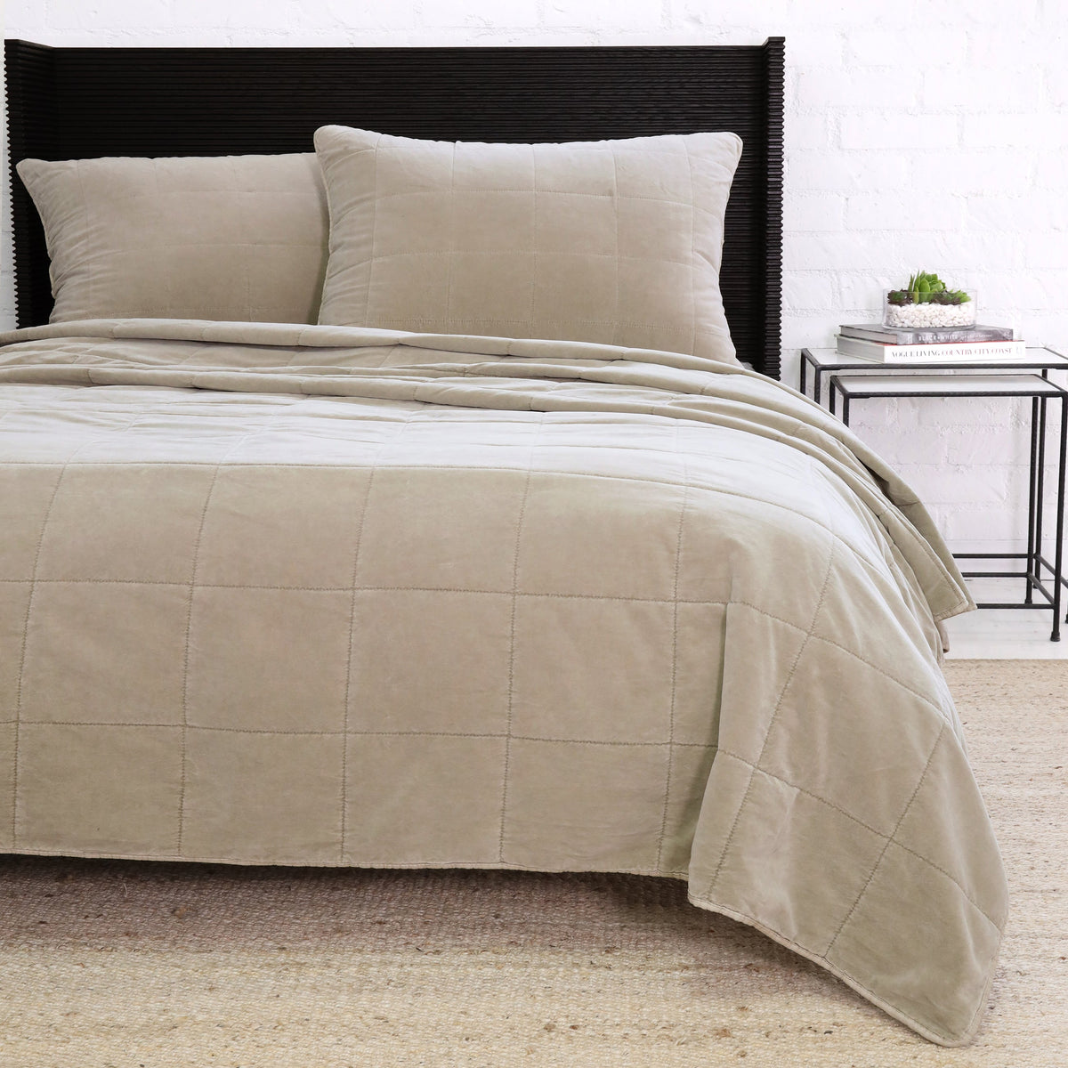 Amsterdam Taupe Coverlet Collection
