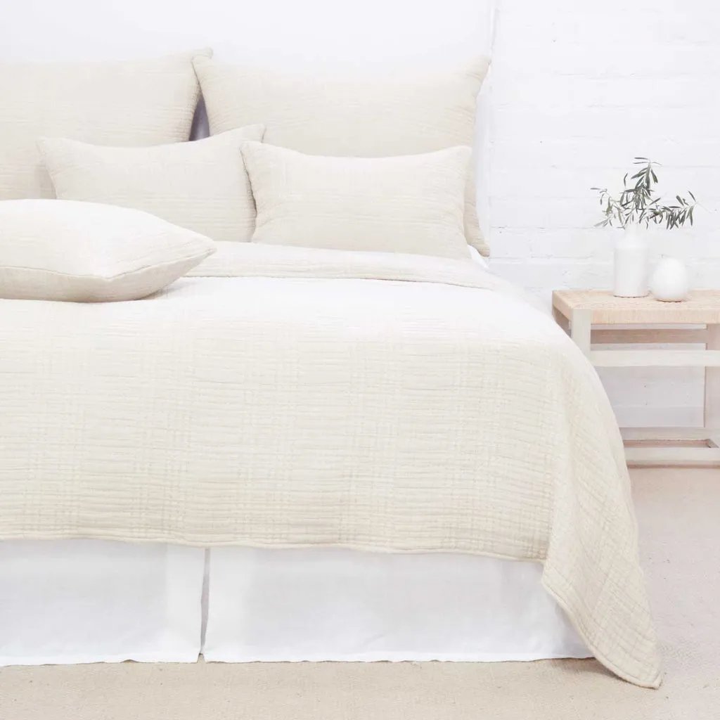 Arrowhead Gauzy Cotton Bedding - Cream