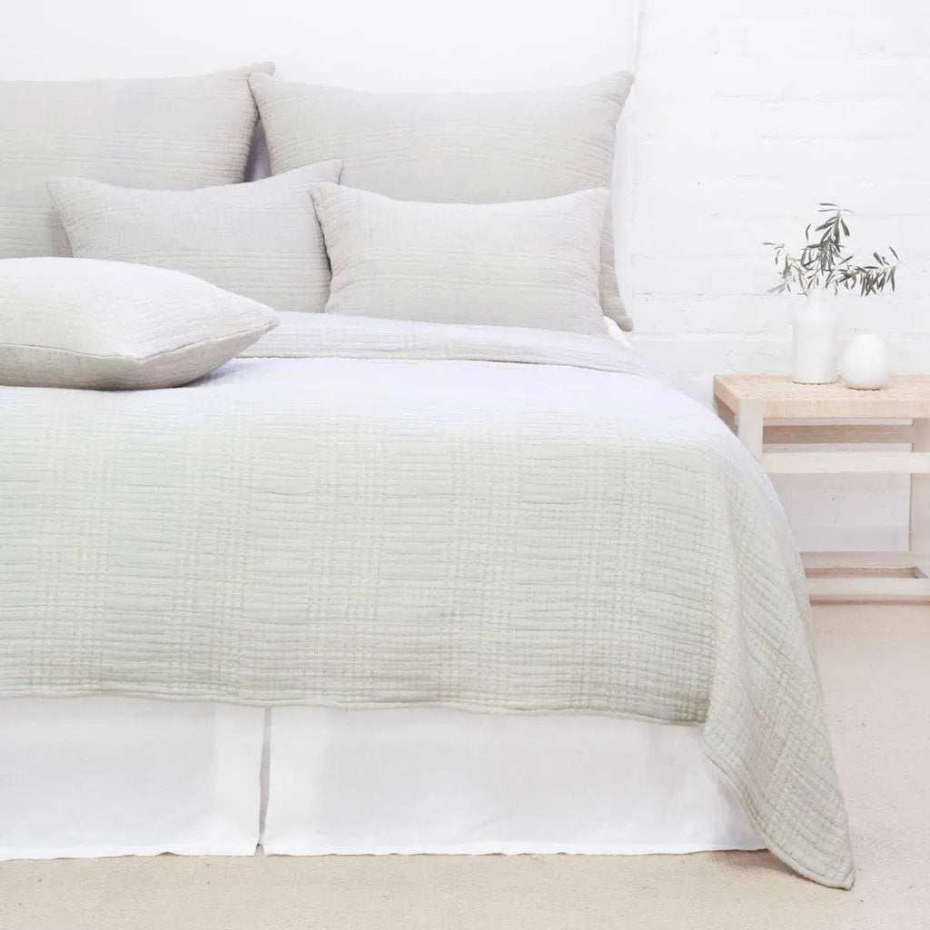 Arrowhead Gauzy Cotton Bedding Collection - Mist