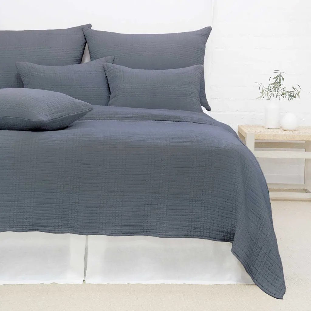 Arrowhead Gauzy Cotton Bedding - Slate