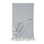 Soft and relaxed, the Henley is heavyweight cotton with a finely hand loomed texture and a thin interwoven stripe pattern. It creates a clean and casual look for your bedroom.  Made of 100% heavyweight cotton, featuring shell-button closures. Amethyst Home provides interior design, new home construction design consulting, vintage area rugs, and lighting in the Alpharetta metro area.