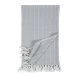 Soft and relaxed, the Henley is heavyweight cotton with a finely hand loomed texture and a thin interwoven stripe pattern. It creates a clean and casual look for your bedroom.  Made of 100% heavyweight cotton, featuring shell-button closures. Amethyst Home provides interior design, new home construction design consulting, vintage area rugs, and lighting in the Alpharetta metro area.
