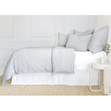 Soft and relaxed, the Henley is heavyweight cotton with a finely hand loomed texture and a thin interwoven stripe pattern. It creates a clean and casual look for your bedroom.  Made of 100% heavyweight cotton, featuring shell-button closures. Amethyst Home provides interior design, new home construction design consulting, vintage area rugs, and lighting in the Monterey metro area.
